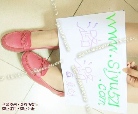 原味女鞋|鞋类,休闲平底,玫红色娃娃鞋