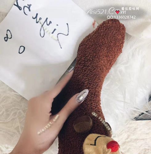 原味丝袜|袜类,臭棉袜,可爱系圣诞鹿棉袜超级臭